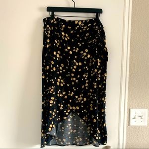 Floral Wrap Skirt